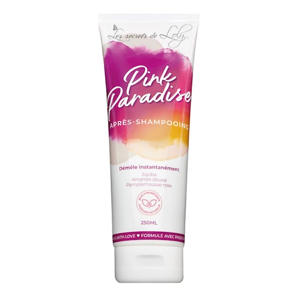 Pink Paradise - Après-shampooing démêlant enrichi en huiles végétales, LES SECRETS DE LOLY